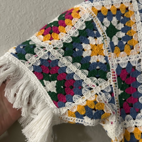 Onepiece Multicolor Crochet Jumpsuit - Picture 3 of 9